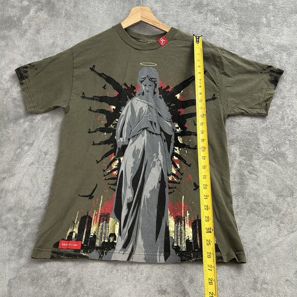 Kallusive Shirt Mens M Guardian Angel Double Sided Tee Hip Hop Streetwear Y2K - Picture 2 of 14